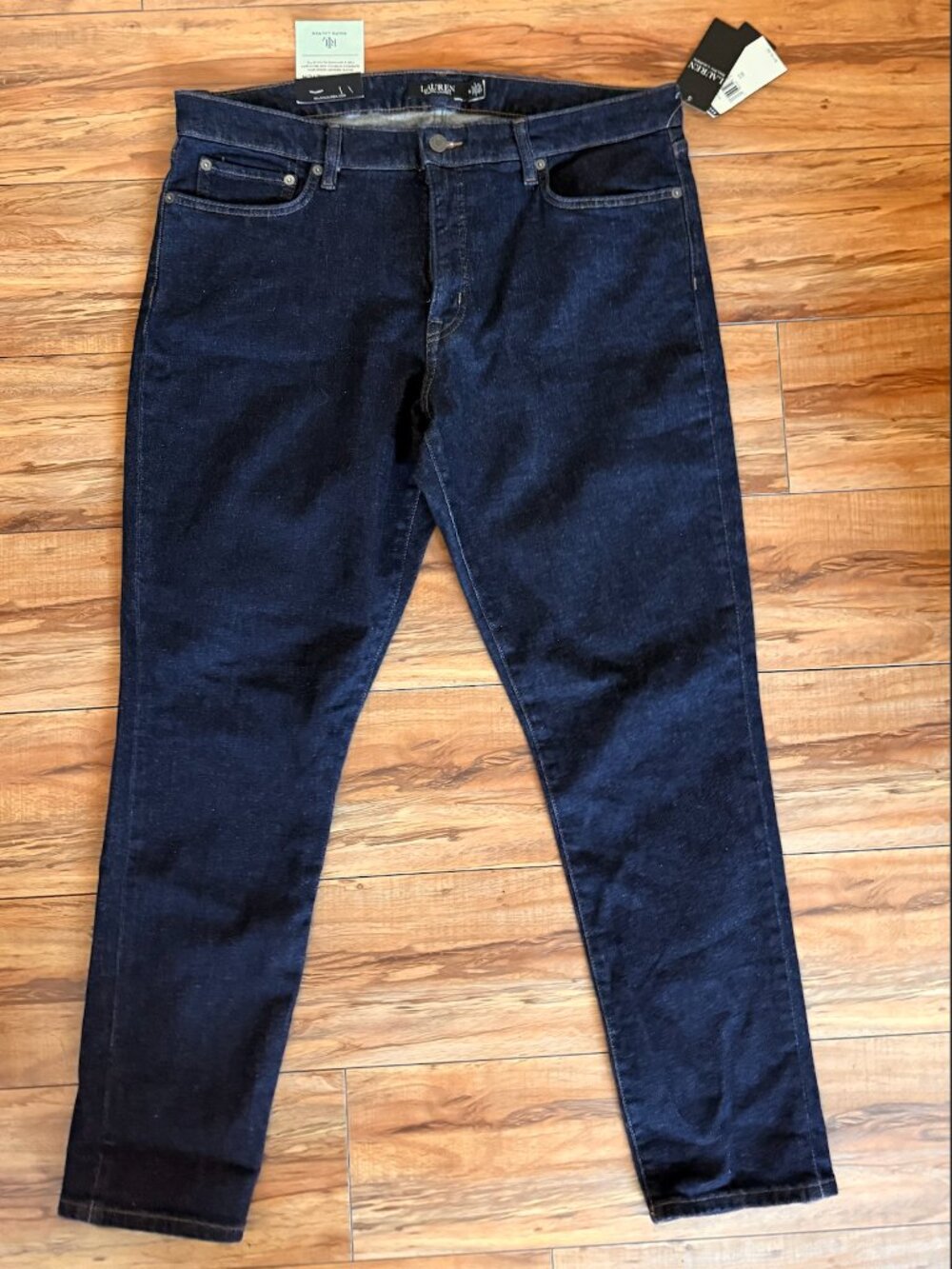 Ralph Lauren Curvy Mid-Rise Jeans Size 16/33 waist NEW